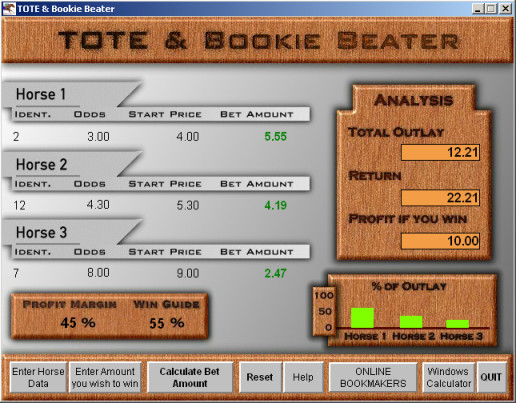 TOTE and Bookie Beater Screenshot